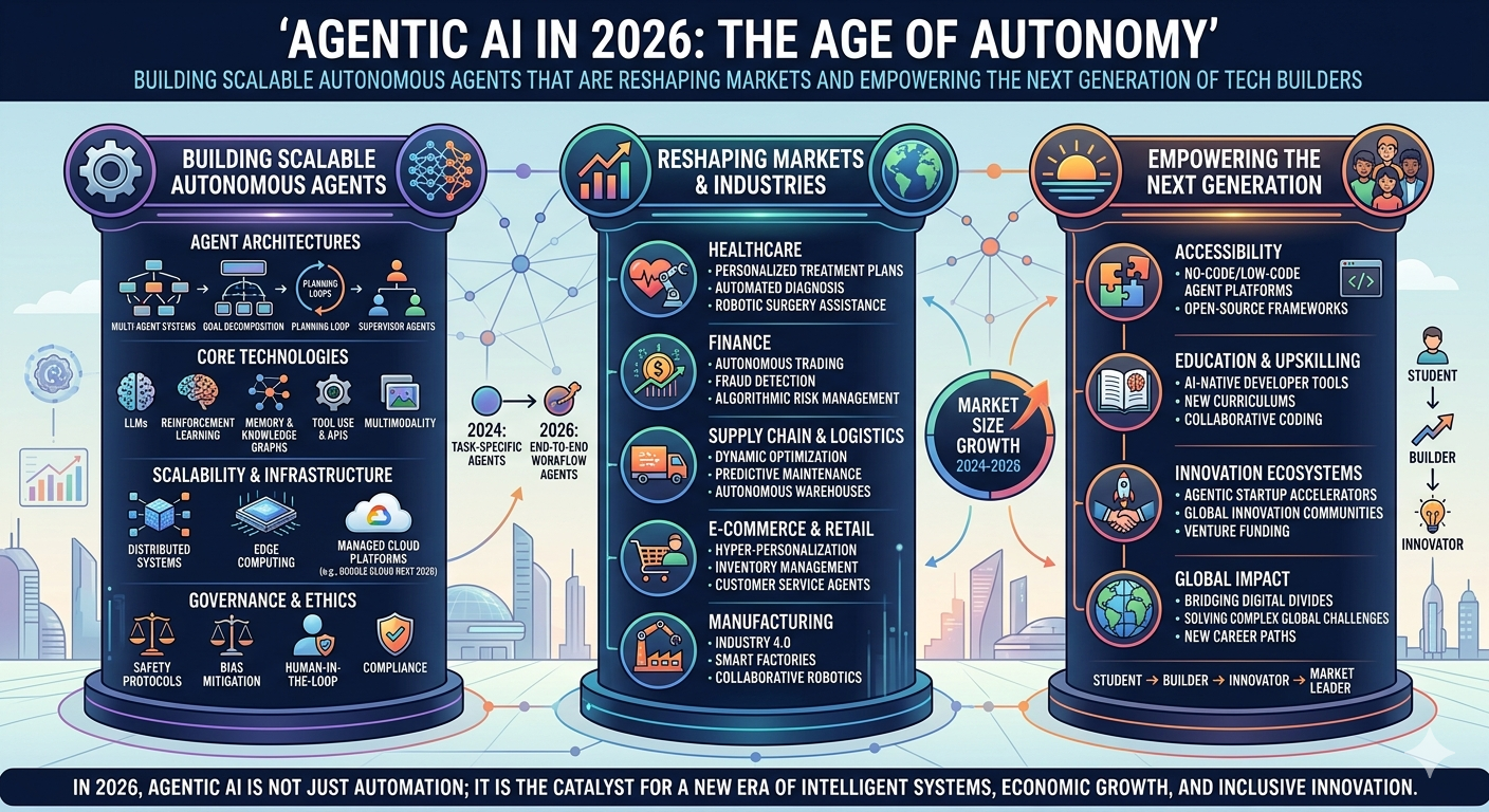 Agentic AI in 2026: Building Scalable Autonomous Agents That Are Reshaping Markets and Empowering the Next Generation of Tech Builders